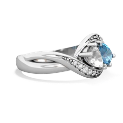 White Topaz Summer Winds 14K White Gold ring R5342