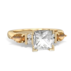 matching engagment rings - 6mm Princess Eternal Embrace Engagement