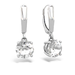 matching earrings - 8mm  Round Lever Back