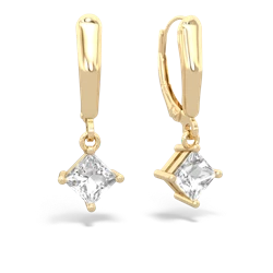 matching earrings - 6mm Princess Lever Back