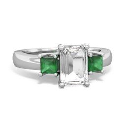 similar item - Three Stone Emerald-cut Trellis