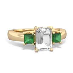 similar item - Three Stone Emerald-cut Trellis