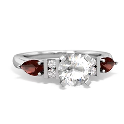 matching engagment rings - 6mm Round Eternal Embrace Engagement