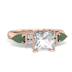 matching engagment rings - 6mm Princess Eternal Embrace Engagement