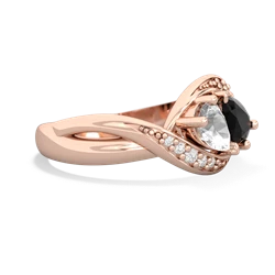 White Topaz Summer Winds 14K Rose Gold ring R5342