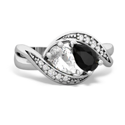 White Topaz Summer Winds 14K White Gold ring R5342