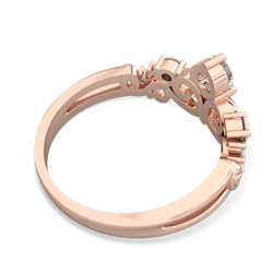 White Topaz Crown Keepsake 14K Rose Gold ring R5740