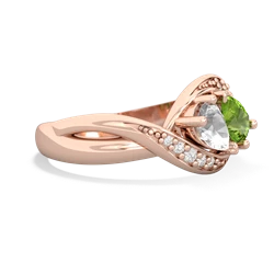 White Topaz Summer Winds 14K Rose Gold ring R5342