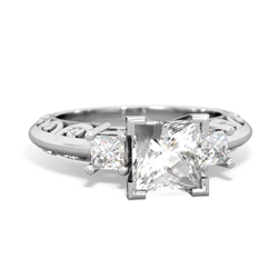 similar item - Art Deco Diamond Engagement 6mm Princess