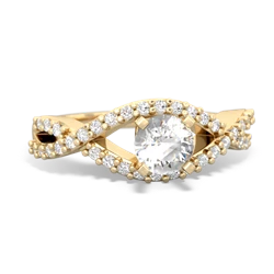 matching engagment rings - Diamond Twist 5mm Round Engagment 