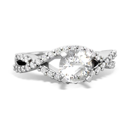 matching engagment rings - Diamond Twist 6mm Round Engagment 