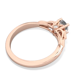 White Topaz Antique Elegance 14K Rose Gold ring R3100