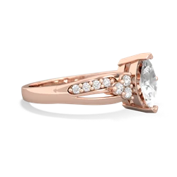 White Topaz Royal Marquise 14K Rose Gold ring R2343