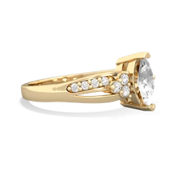 White Topaz Royal Marquise 14K Yellow Gold ring R2343