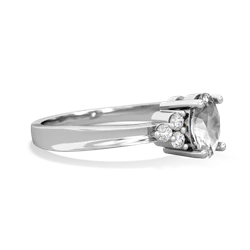 White Topaz Simply Elegant 14K White Gold ring R2113