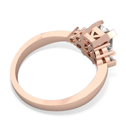 White Topaz Timeless Classic 14K Rose Gold ring R2591