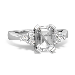 White Topaz Timeless Classic 14K White Gold ring R2591