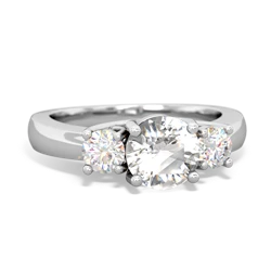 similar item - Diamond Three Stone Round Trellis