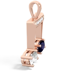 White Topaz Color Of Music 14K Rose Gold pendant P3334