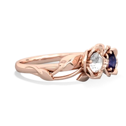White Topaz Rose Garden 14K Rose Gold ring R5510
