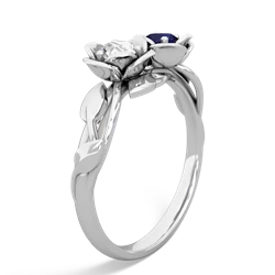 White Topaz Rose Garden 14K White Gold ring R5510