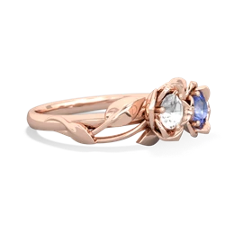 White Topaz Rose Garden 14K Rose Gold ring R5510