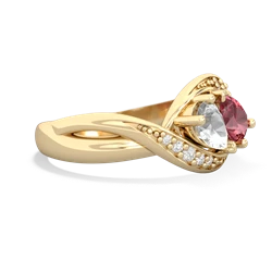 White Topaz Summer Winds 14K Yellow Gold ring R5342