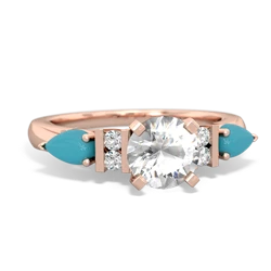 matching engagment rings - 6mm Round Eternal Embrace Engagement