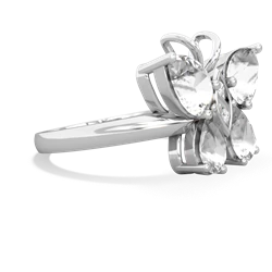 White Topaz Butterfly 14K White Gold ring R2215