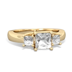 Alexandrite Three Stone Trellis 14K Yellow Gold ring R4015